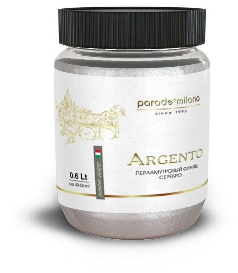Декоративное перламутровое финишное покрытие PARADE Argento серебро 0,5л