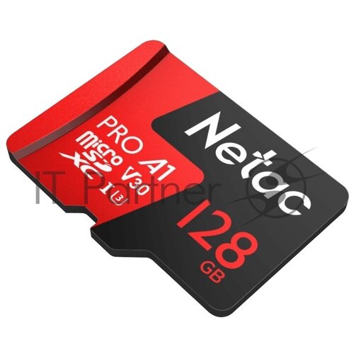 MicroSD card Netac P500 Extreme Pro 128GB, retail version w/SD adapter