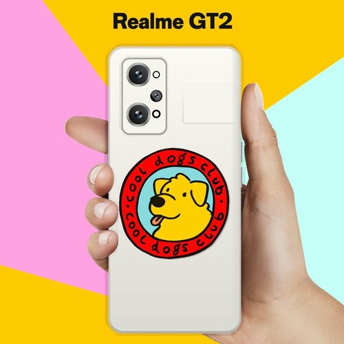 Силиконовый чехол на Realme GT2 Клуб любителей собак / для Реалми ДжиТи 2 силиконовый чехол на realme x3 клуб любителей собак для реалми икс 3