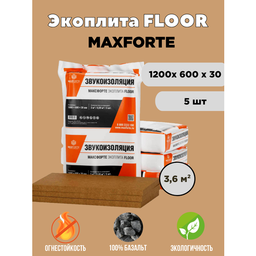 Звукопоглощающая плита МаксФорте ЭКОплита Floor (3,6 м²)