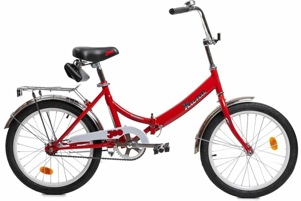 Велосипед городской складной Forward Кама 20" (2023), красный/белый