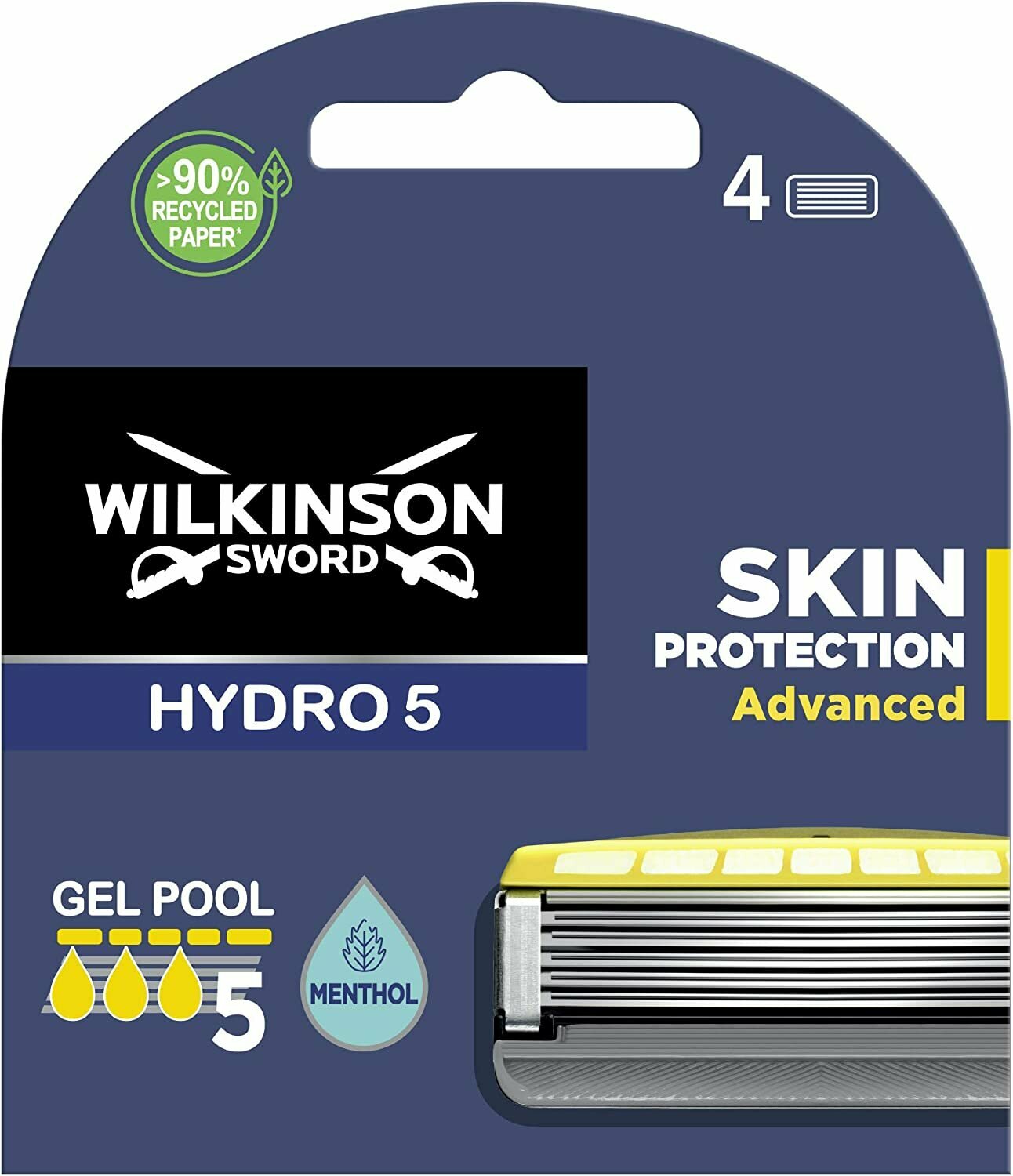 Wilkinson Sword Hydro 5 Skin Protection Advanced / Сменные кассеты для бритв SENSE, 4 шт.