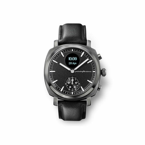 Гибридные умные часы Pininfarina Senso Hybrid 44мм Светло-серые черный ремешок 4221600₽