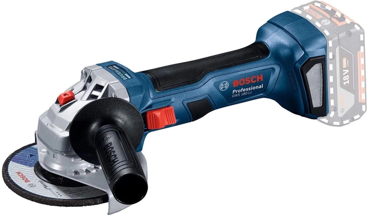 Углошлифовальная машина Bosch GWS 180-LI 11000об/мин рез. шпин: M14 d=125мм (06019H9020)