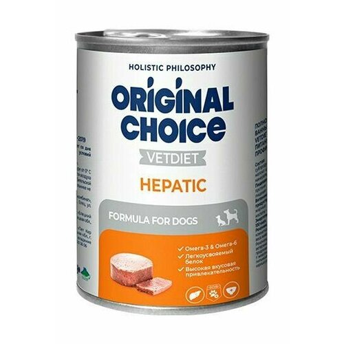 Консервы для собак и щенков Original Choice VetDiet Hepatic для профилактики болезней печени, 340 г