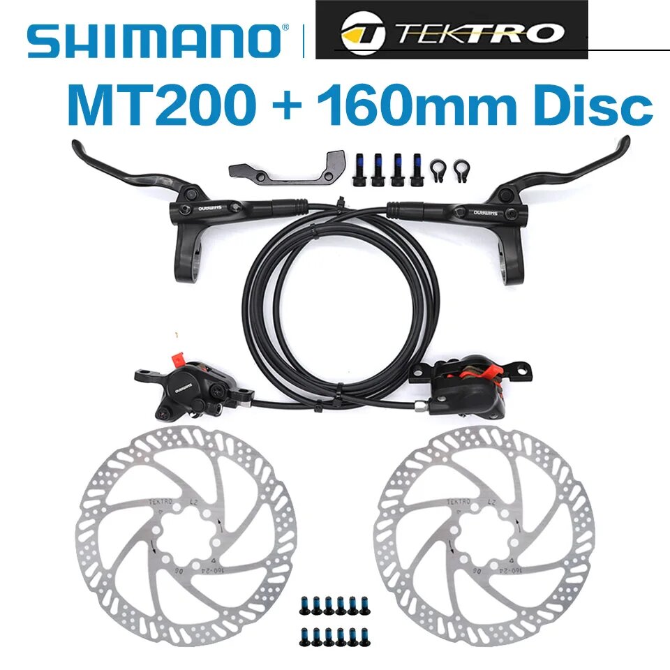 SHIMANO BL-MT200+BR-MT200 Гидравлические дисковые тормоза
