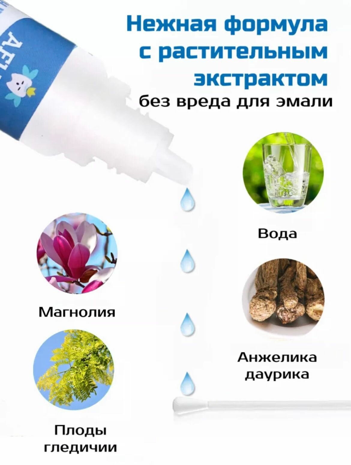 Средства Для Отбеливания Зубов Отбеливание зубов AFUVA, отбеливающий комплекс, 10 мл, с натуральными экстрактами.