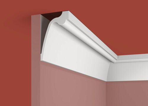 Изображение товара Карниз, плинтус потолочный 6 штук 60х90х2000мм Экополимер KX066 Cosca Decor