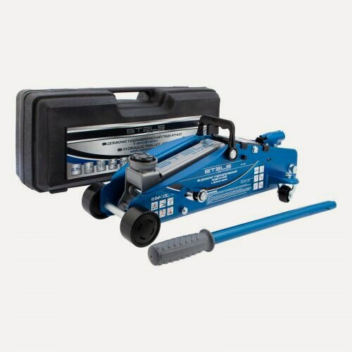 Изображение товара Домкрат подкатной 2,5 тонны Stels Equipment STELS 51132 с фиксатором, в кейсе