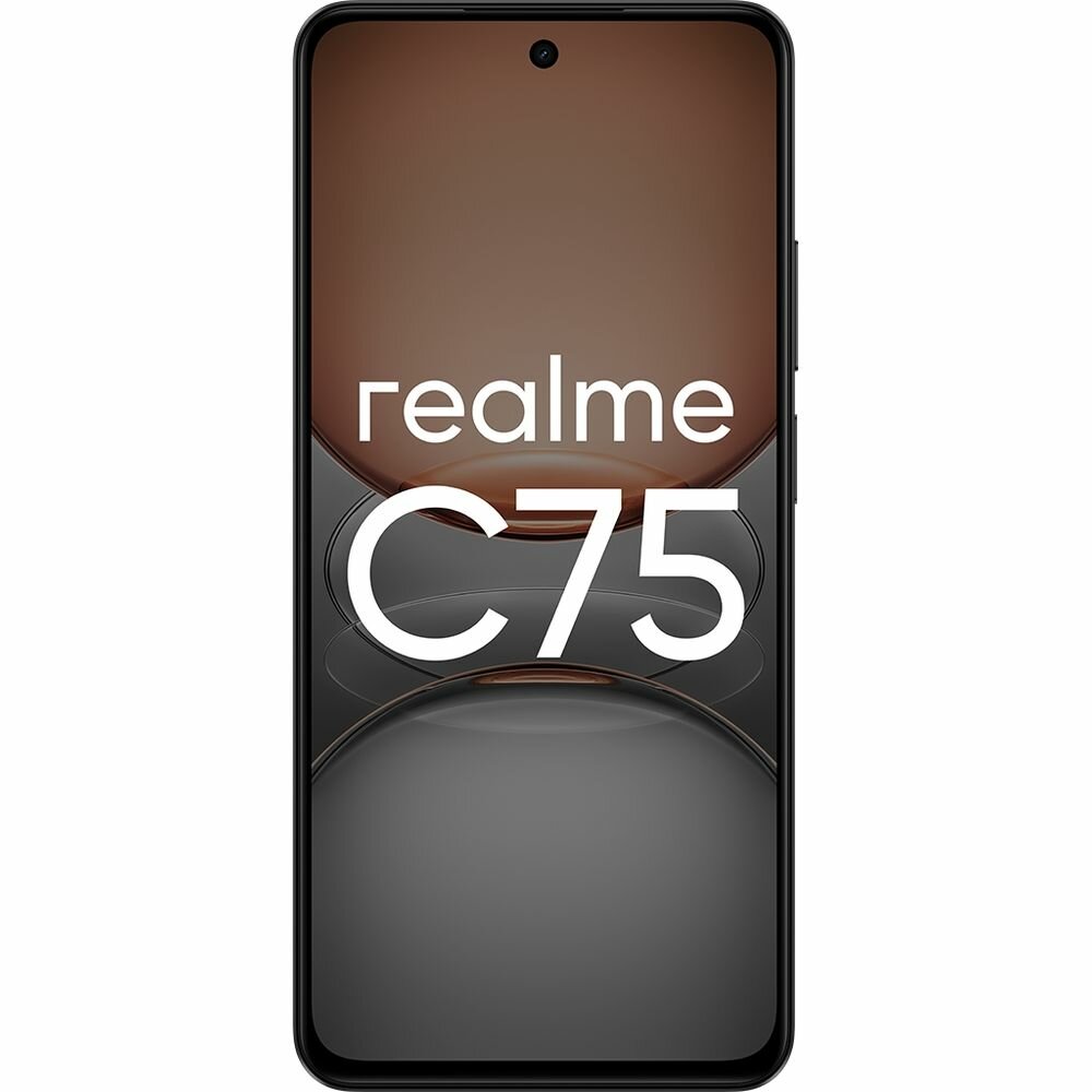 Смартфон realme C75 128 ГБ, экран 6.72", камера 50МП, NFC, Android, защита IP69, черный — фото 1