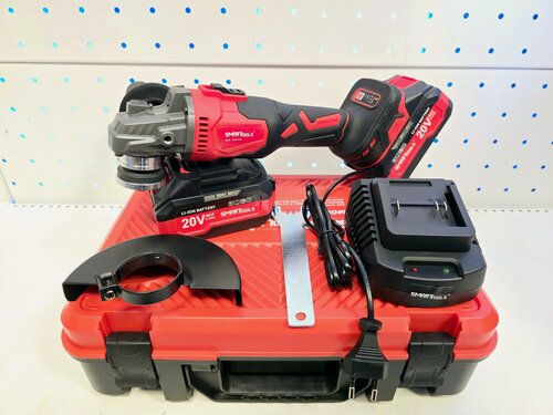 Изображение товара Аккумуляторная бесщеточная УШМ Smart WS11125 1BatterySystem Makita LXT (125мм, 20В, 2х4Ач, 4500-9000об/мин, кейс)