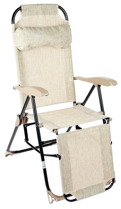 Кресло-шезлонг К3, 82 x 59 x 116 см, белый дым - фотография № 6