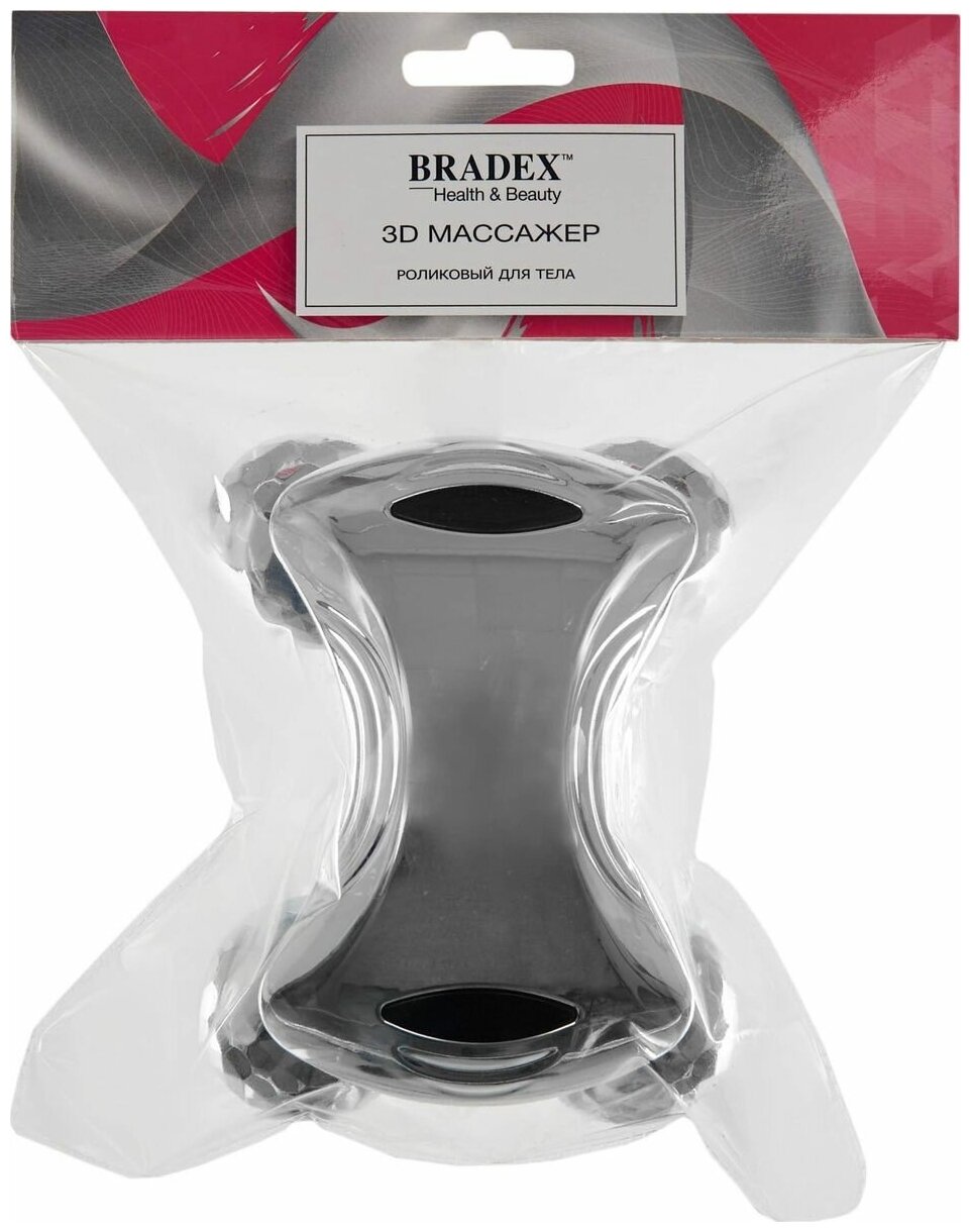 Роликовый 3D массажер BRADEX KZ 0651, серебряный - фотография № 5