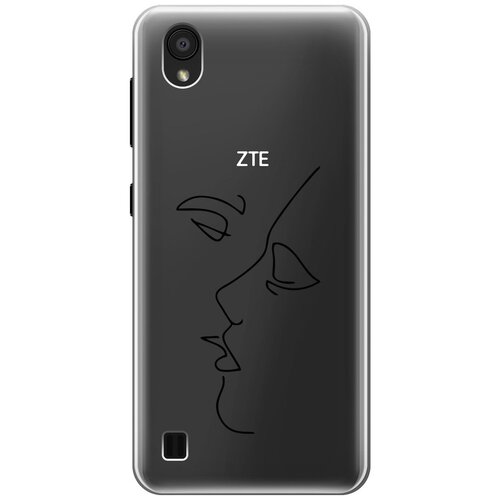 Силиконовый чехол с принтом Faces для ZTE Blade A5 (2019) / ЗТЕ Блейд А5 2019 силиконовый чехол на zte blade a5 2019 what для зте блейд а5 2019