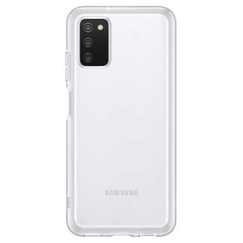 Чехол-накладка Samsung EF-QA037TTEGRU Soft Clear Cover для Samsung Galaxy A03s, прозрачный