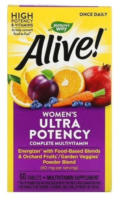 Таблетки Nature's Way Alive! Once Daily Women's Ultra Potency Multi-Vitamin