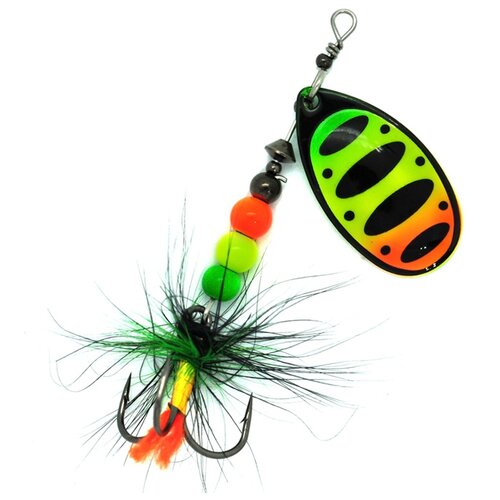 Блесна Mottomo Fire Blade 1 вращающаяся 8 5 г 35 мм Tiger 54