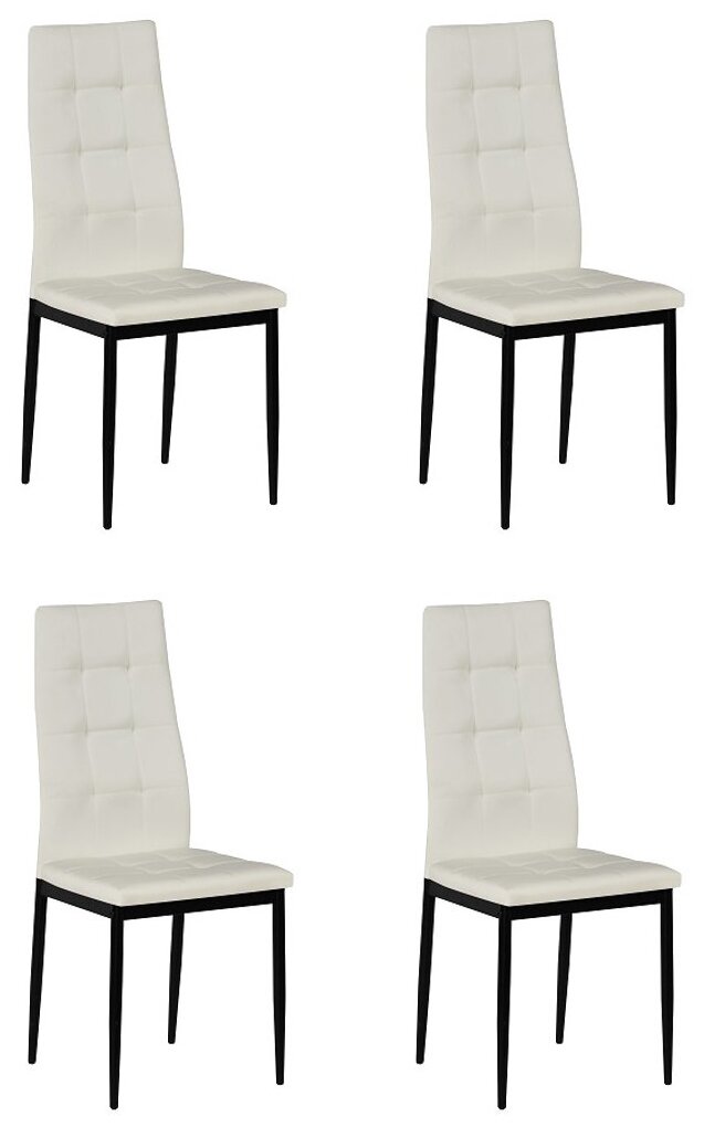 Комплект из четырех стульев Cafe 2 (4032-A) белый