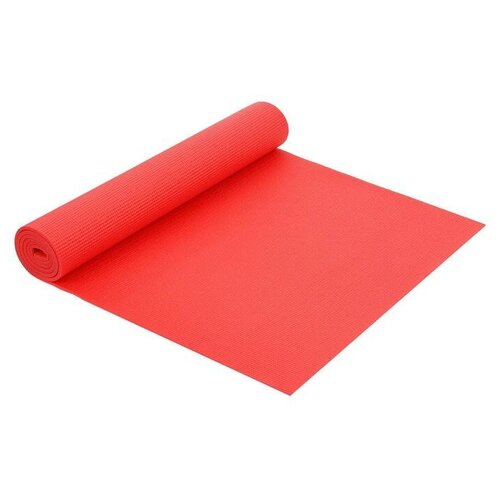 Коврик для йоги 173 х 61 х 0,6 см, цвет красный (1 шт.) коврик для йоги 173 х 61 х 0 6 см цвет красный 1 шт