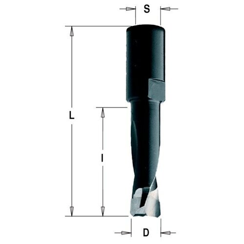 Фреза HW для DOMINO-FESTOOL 6x28x49 Z=2 S=M6x0,75 RH фреза hw cmt 380 080 11 для дюбельного фрезера festool domino 8x28x49 z 2 s m6x0 75 rh