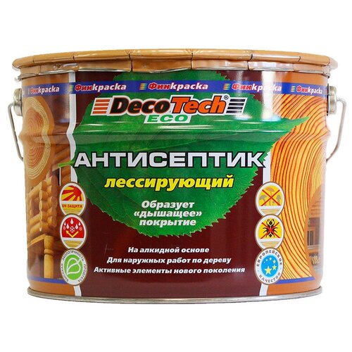 Антисептик алкидный DecoTech eco орех 10 л