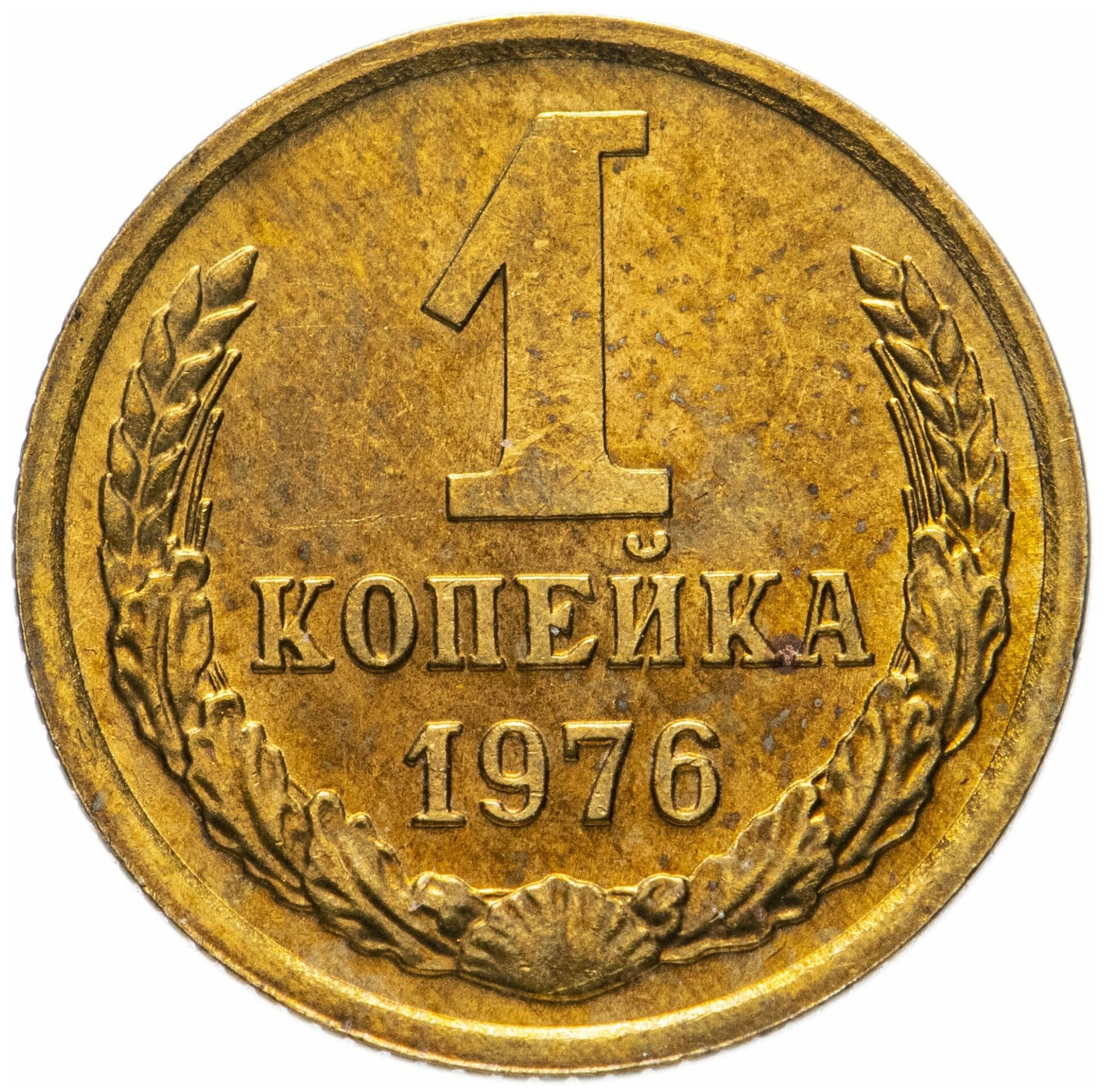 1 копейка 1976 штемпельный блеск