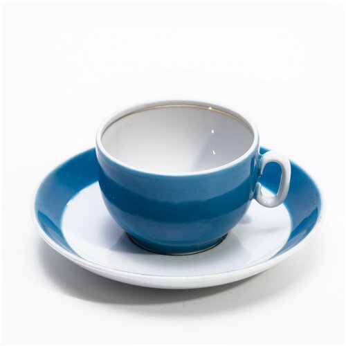 Кофейная пара, фарфор, крытьё, фарфоровый завод 