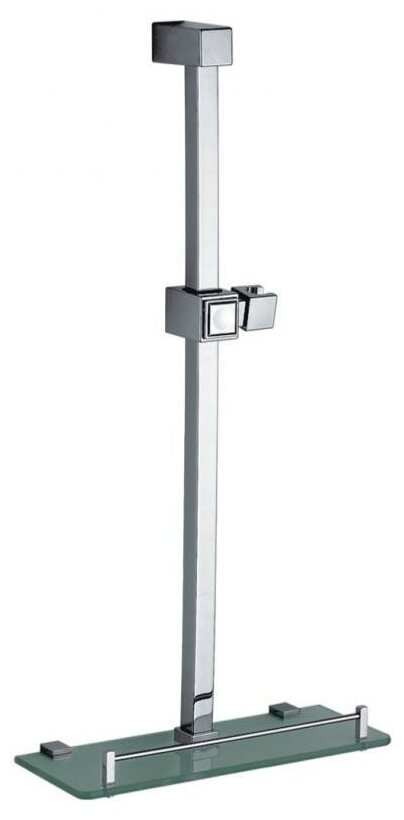 штанга для душа LEDEME L8015 650 мм полка - фото №1