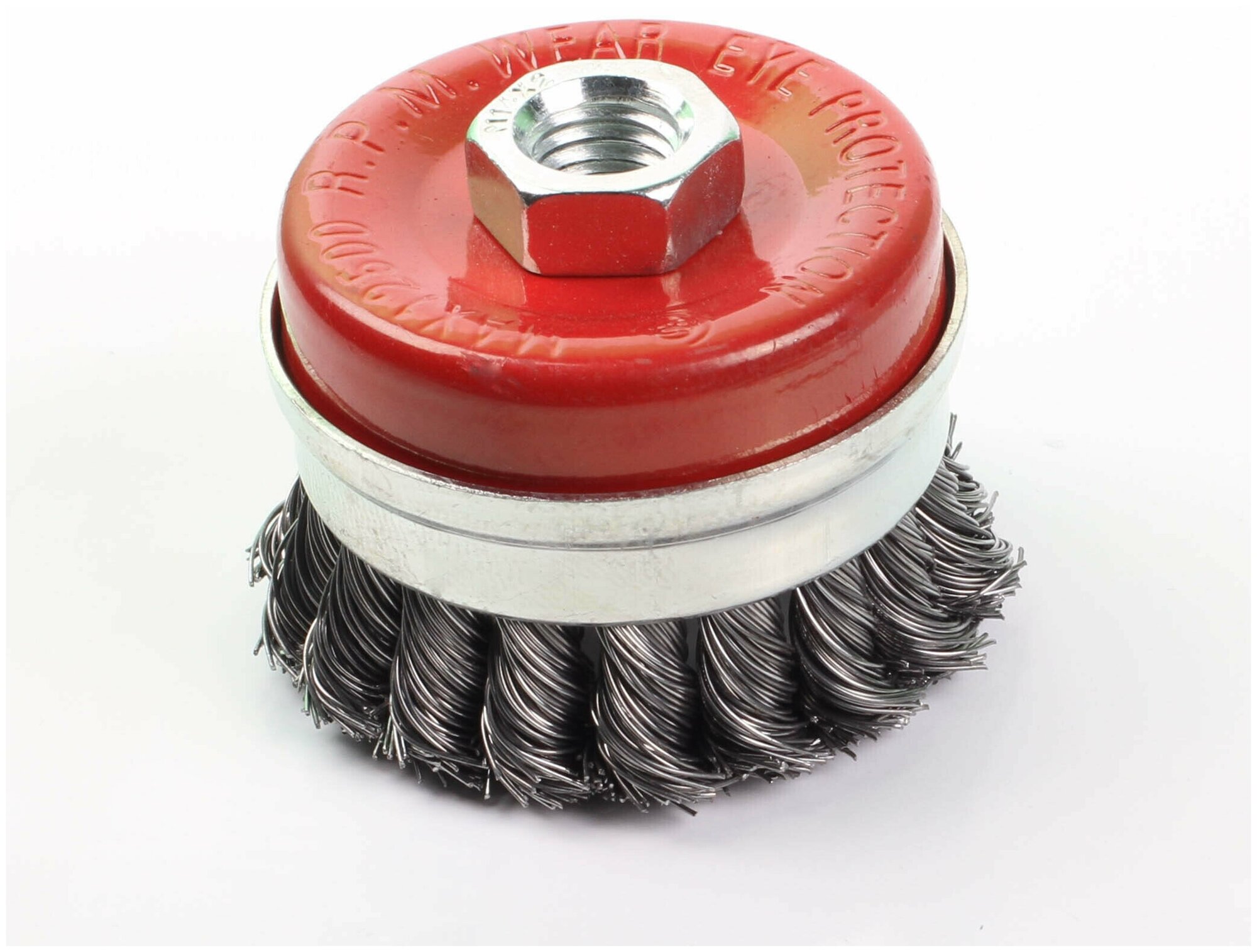 Щетка для УШМ чашка косичка 100 мм M14 усиленная GEPARD (GP0860-100)