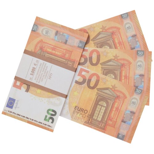 Деньги сувенирные игрушечные купюры номинал 50 евро