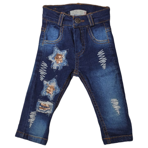 Джинсы Lilitop, размер 86, синий джинсы lilitop размер 86 белый коричневый