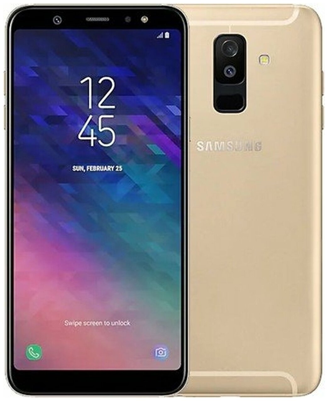 Смартфон Samsung Galaxy A6+ 3/32 ГБ, Dual nano SIM, золотой