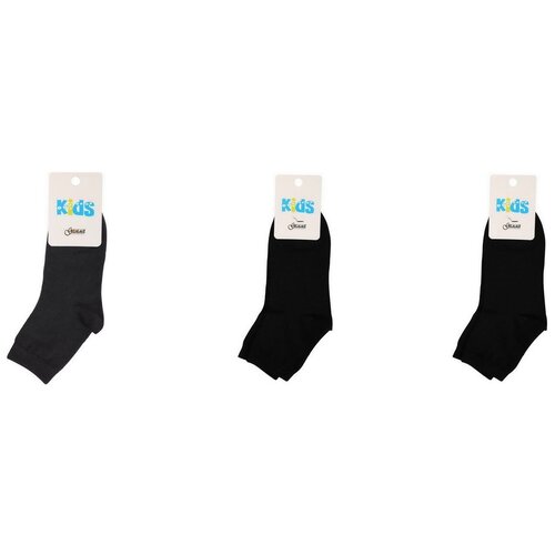 Набор детских носков Gamma 3 пары, размер 18-20, черные 2 пары, серые 1 пара (С765/18-20/2)