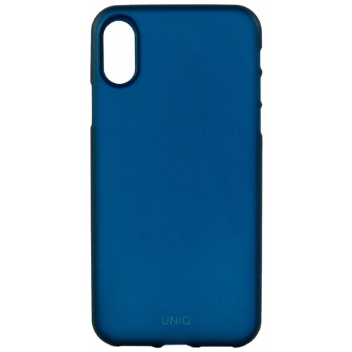 Чехол Uniq для iPhone X/XS Bodycon Navy blue uniq для iphone xs max glase grey