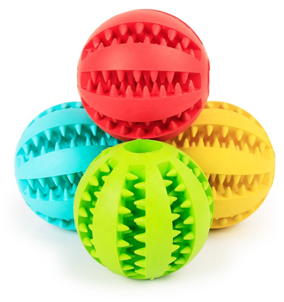 Жевательная игрушка мяч для собак, 7 см "Чистые клыки" - фотография № 6