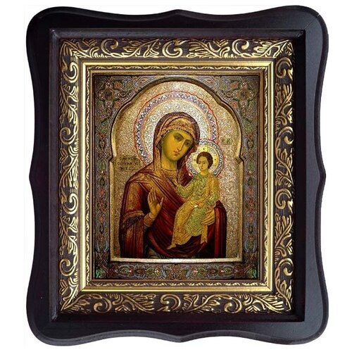воронинская икона божьей матери одигитрия на холсте Седмиезерная икона Божьей Матери (Одигитрия) на холсте.