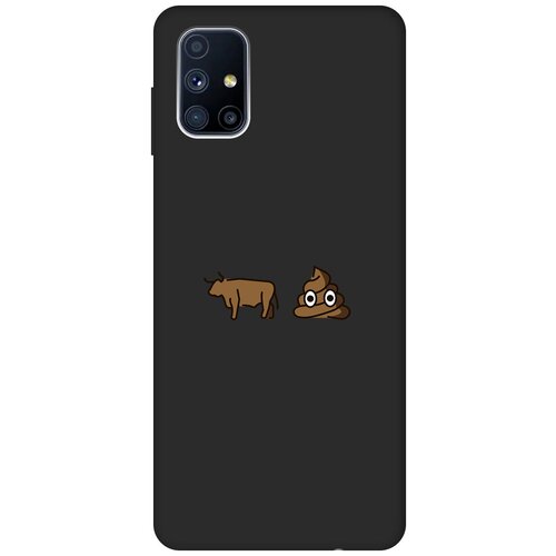 Матовый чехол Bull Shit для Samsung Galaxy M51 / Самсунг М51 с 3D эффектом черный матовый чехол bull shit для samsung galaxy s10e самсунг с10е с 3d эффектом черный