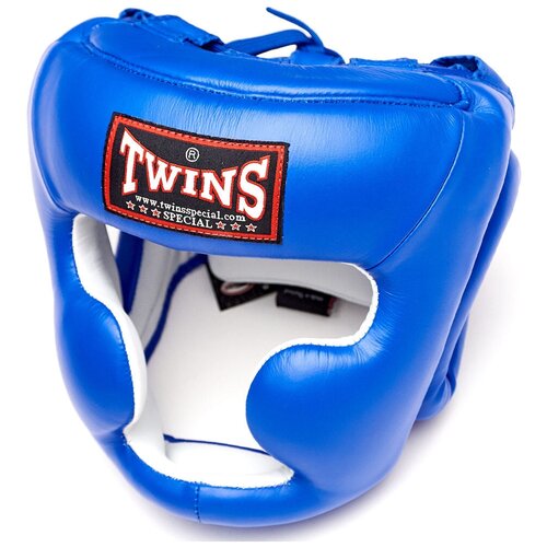 Боксерский шлем Twins Special HGL-3 синий (L) шлем тренировочный twins hgl 3 black twins special черный xl