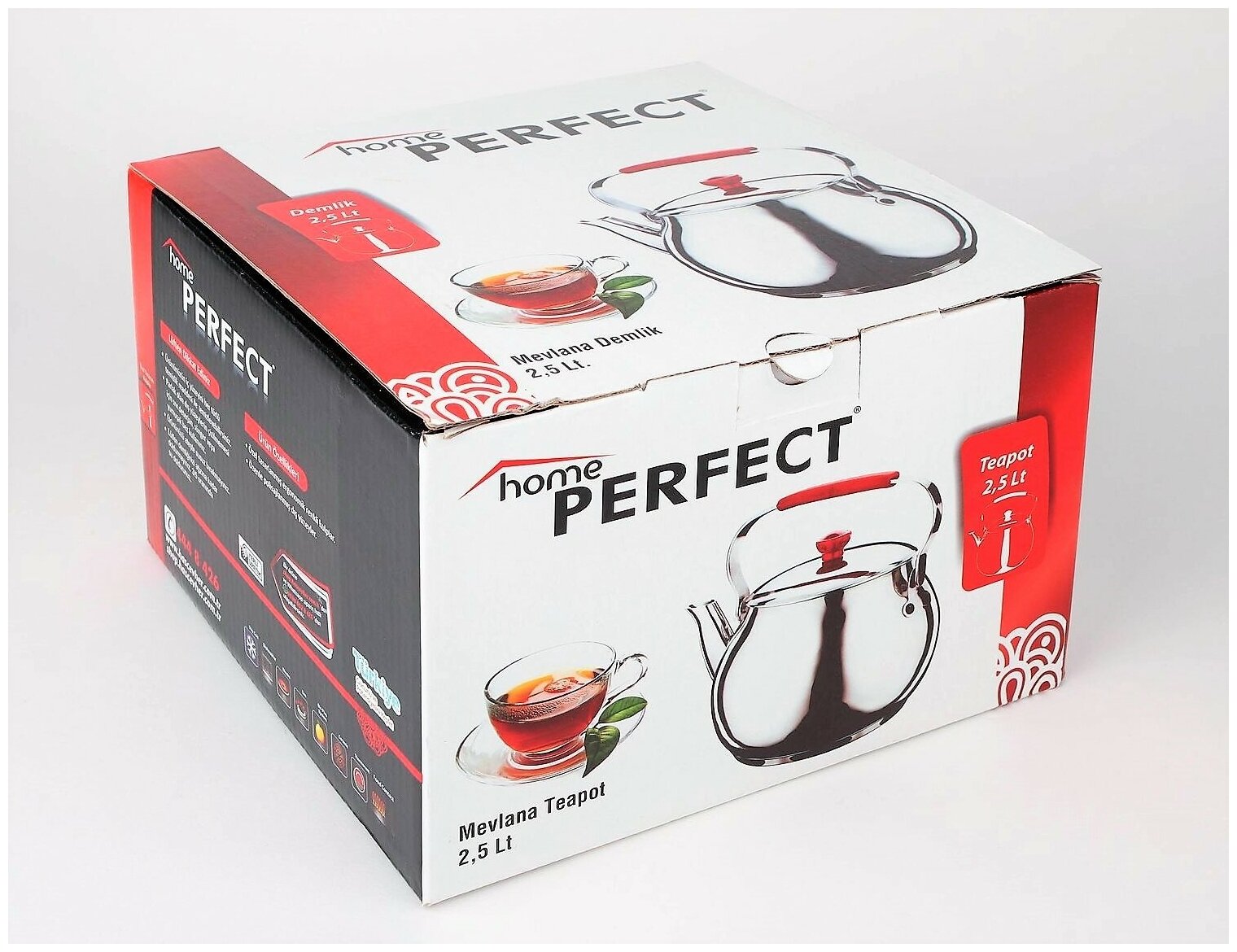 Чайник 3,5л красная ручка — фото 1