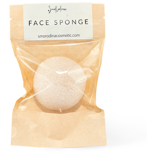 SmoRodina - Спонж Конняку для лица с белой глиной спонж для лица vvbetter konjac sponge конжаковый 3 уп