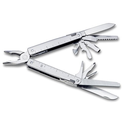 Мультитул Victorinox SwissTool 23, 115 мм, 27 функций, кожаный чехол