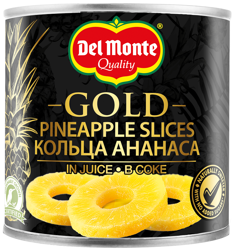 Ананас Del Monte Gold Кольца в соке 435г - фото №1