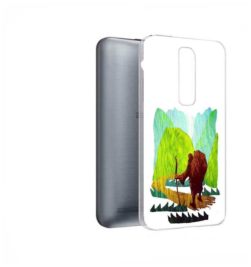 Чехол задняя-панель-накладка-бампер MyPads Лесная тропа для ASUS Zenfone 2 Laser ZE601KL 6.0 (Z011D) противоударный