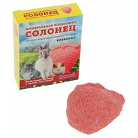 Солонец "Клубника" для грызунов, 50 г, коробка