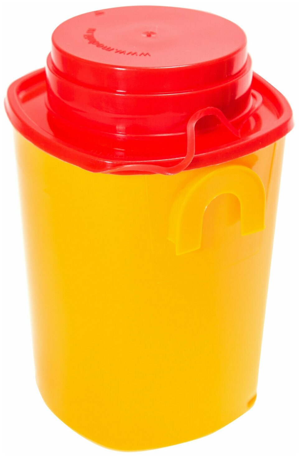 Контейнер для сбора отходов острого инструмента 0,5 л комплект 80 шт, желтый (класс Б), сзпи