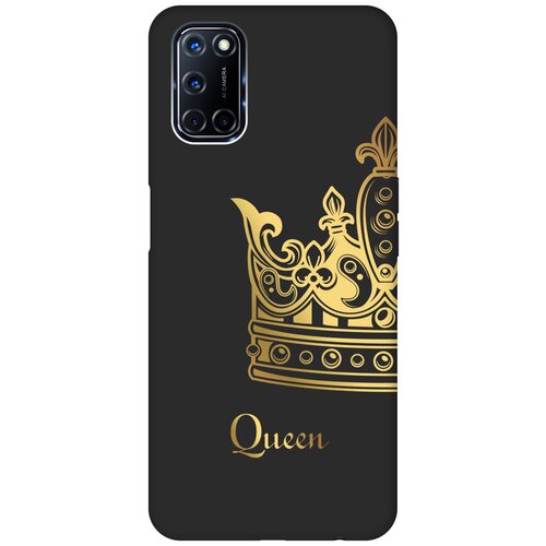 Матовый чехол True Queen для Oppo A52 / A72 / Оппо А52 / А72 с 3D эффектом черный силиконовый чехол с принтом magic paint для oppo a52 a72 оппо а52 а72