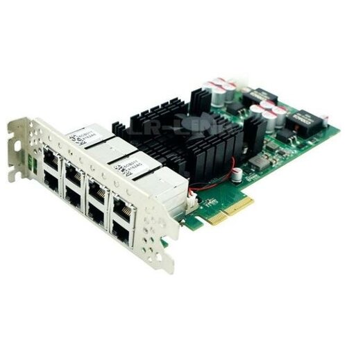 LRES2008PT PCIe 2.1 x4, Intel i350, 8*RJ45 1G NIC Card, Dual Slot (302359) lr link 2006pt six port gigabit ethernet rj45 industrial card pci express lan network card server adapter intel i350 nic