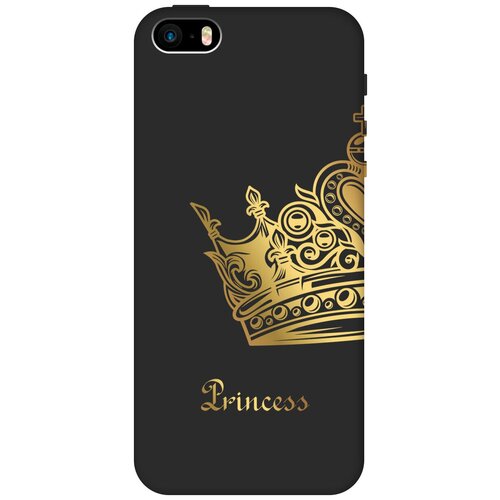 Силиконовый чехол на Apple iPhone SE / 5s / 5 / Эпл Айфон 5 / 5с / СЕ с рисунком True Princess Soft Touch черный силиконовый чехол на apple iphone se 5s 5 эпл айфон 5 5с се с рисунком true princess