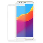 Защитное стекло на Huawei Honor 9S/Y5p/Y5 (2018)/Y5 Prime (2018)/Y5 lite(2018)/Honor 7A, 3D, белое - изображение