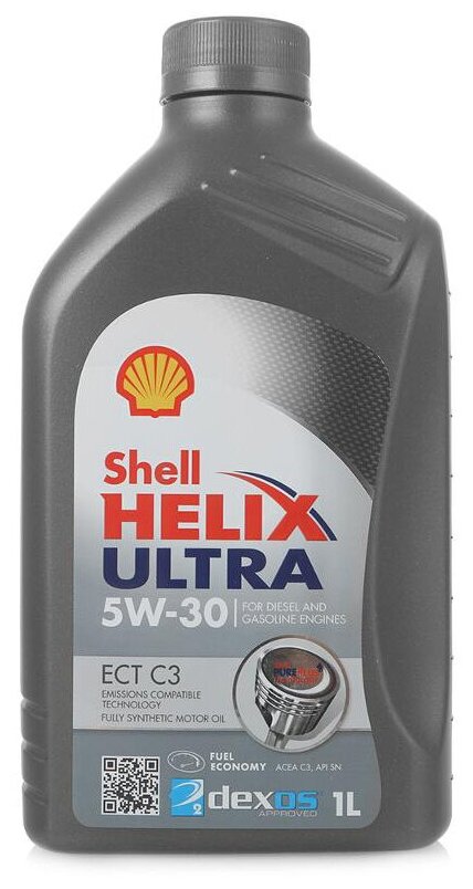 Моторное масло Shell HELIX ULTRA ECT C3 5W-30 Синтетическое 1 л.